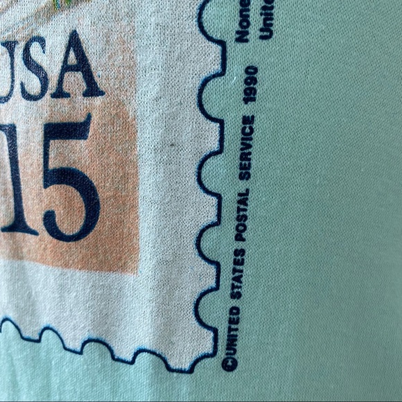 1990 Vintage United States Postal Service Stamp 15 Tee - Picture 6 of 16